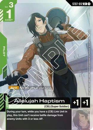 Allelujah Haptism (C+) (ST07-012) - Starter Deck 07 Celestial Drive Holofoil