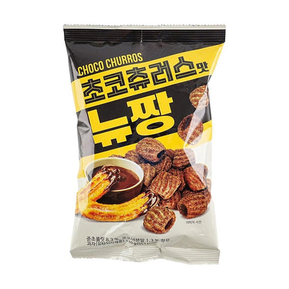 JAYONE Choco Churros Snack 3.9oz - Korean Crunchy Chocolate Churro Sticks