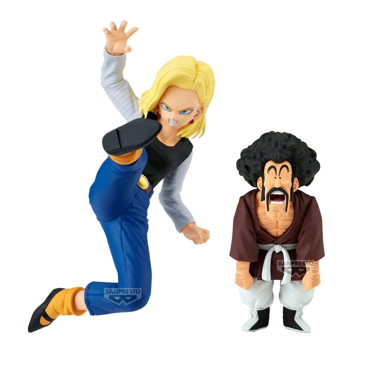 Dragon Ball Z Match Makers - Android 18 VS Mr. Satan: VS Mighty Mask Figure