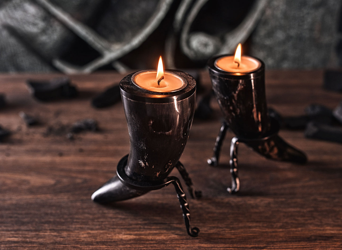 Tealight Candle Horn Set