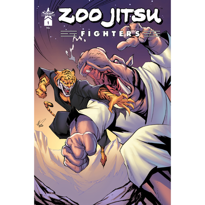 Zoo Jitsu Fighters Comic Book Cover C - Ale Garza