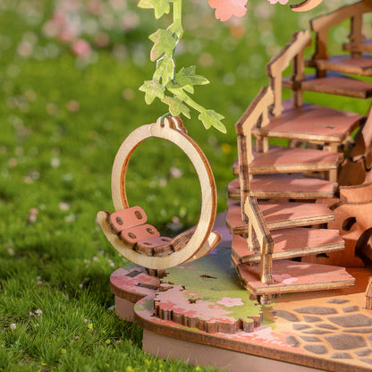 Rolife Sakura Tree House DIY Wooden 3D Puzzle