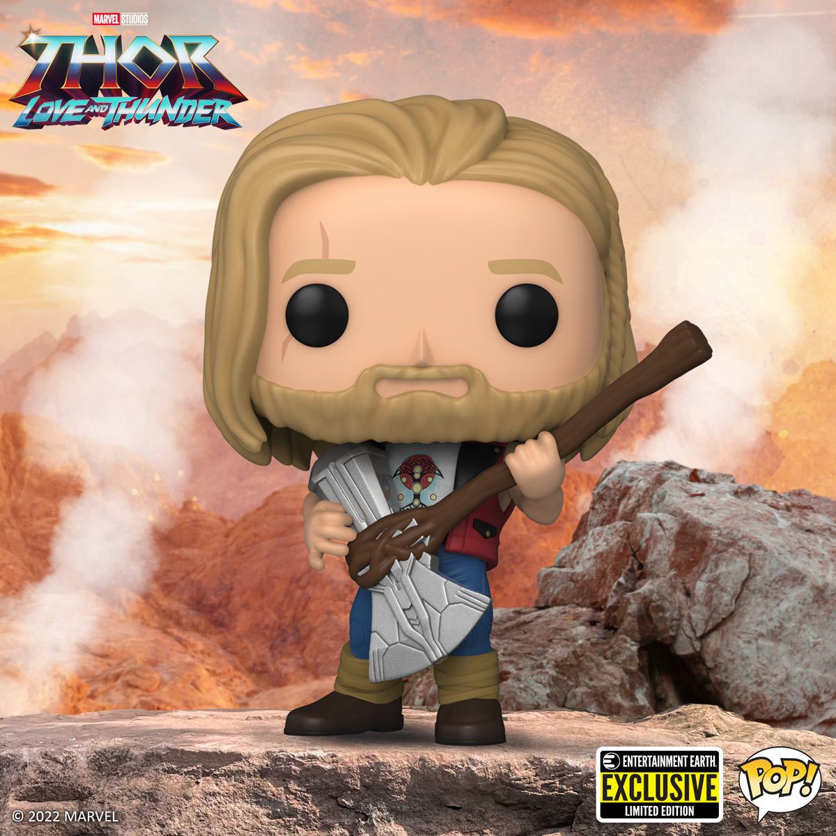 Funko Pop! Marvel: Thor Love and Thunder - Ravager Thor Entertainment Earth Exclusive