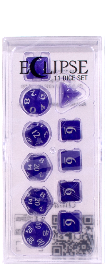 Ultra PRO: 11-Dice Set - Eclipse (Royal Purple)