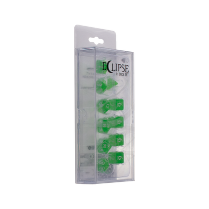 Ultra PRO: 11-Dice Set - Eclipse (Lime Green)