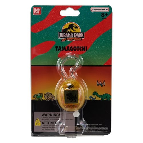 Bandai Jurassic Park 30th Anniversary Tamagotchi Dinosaur Amber Version