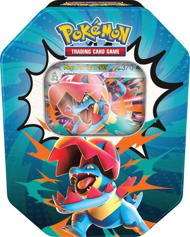 Pokemon: Mega Evolution - Ascended Heroes Tin - Mega Feraligatr ex