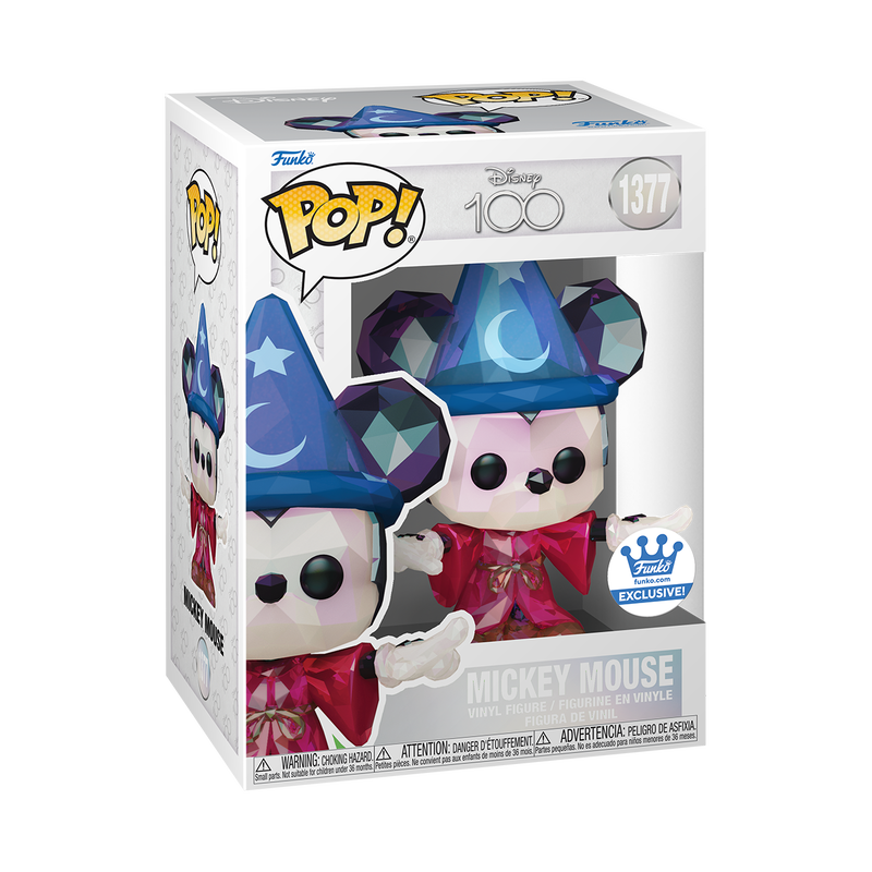 POP! Disney: 1377 Disney 100, Mickey Apprentice (Facet) Exclusive