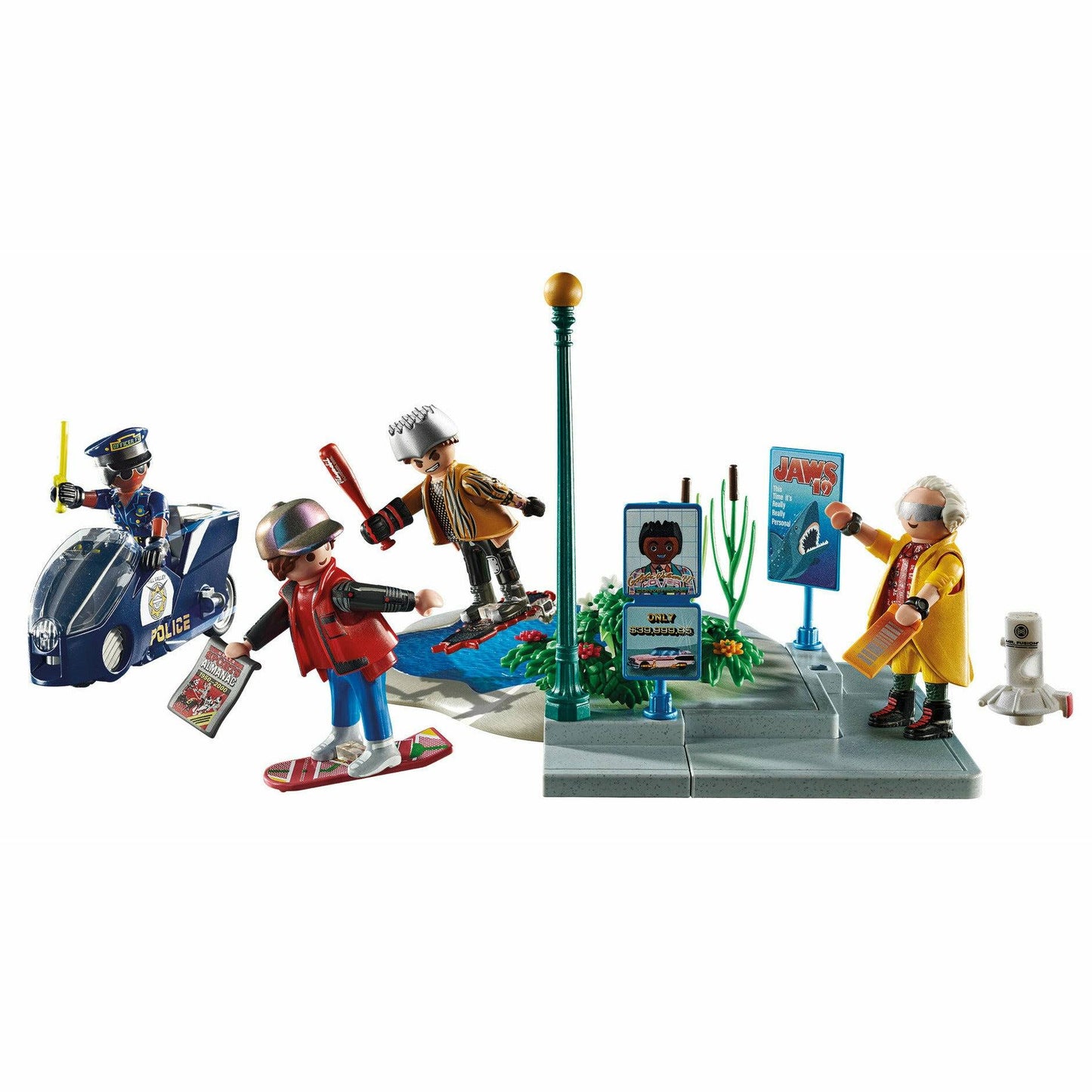 Playmobil Zurück in die Zukunft Teil II 80-teiliges 2015 Hoverboard Chase-Spielset