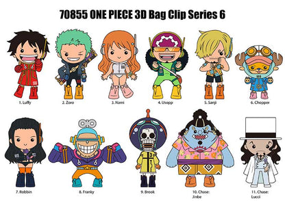 One Piece 3D Foam Bag Clip Series 6 Blind Bag - Official Monogram Collectible Keychain