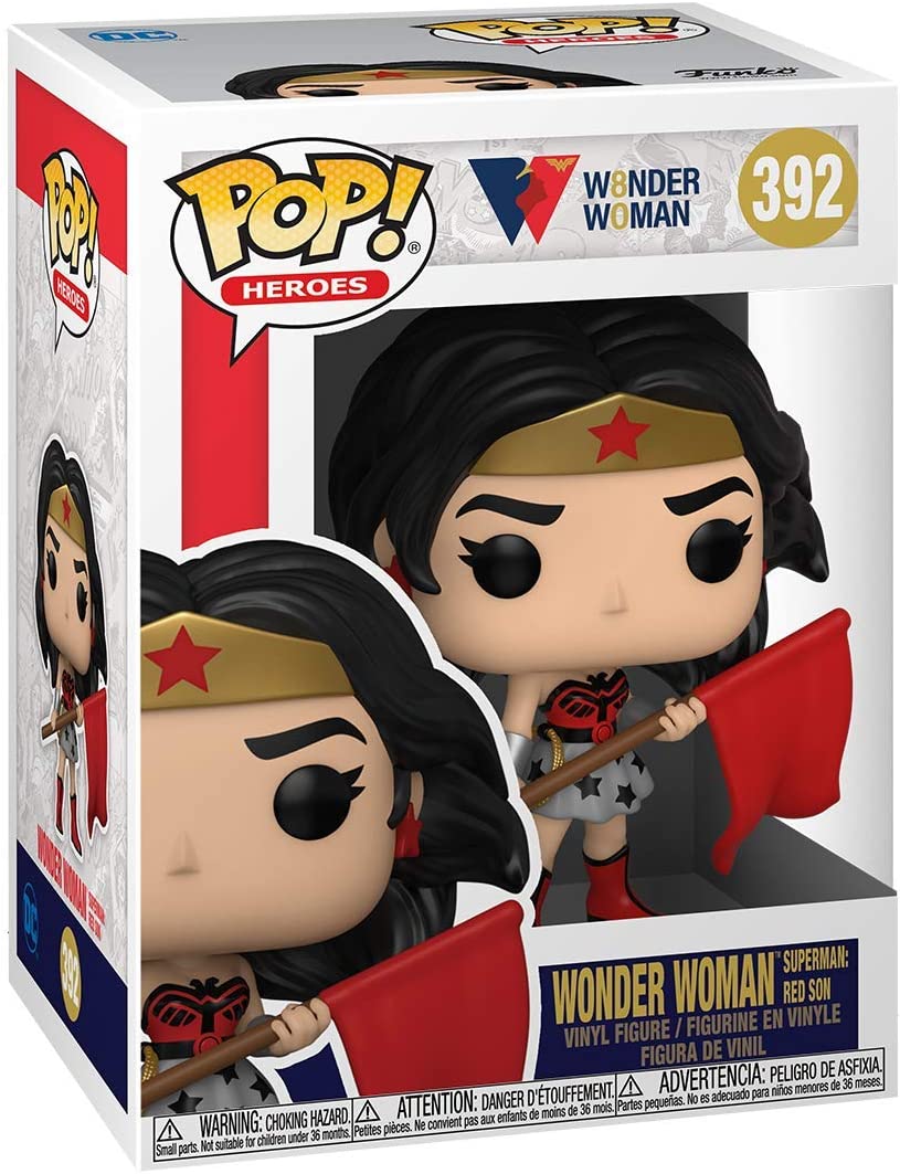 Funko Pop! Heroes: Wonder Woman 80th Anniversary - Red Son Wonder Woman Vinyl Figure