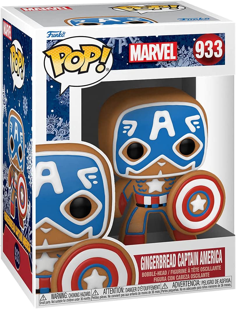 Funko Pop! Marvel: Gingerbread Captain America Vinyl Figure