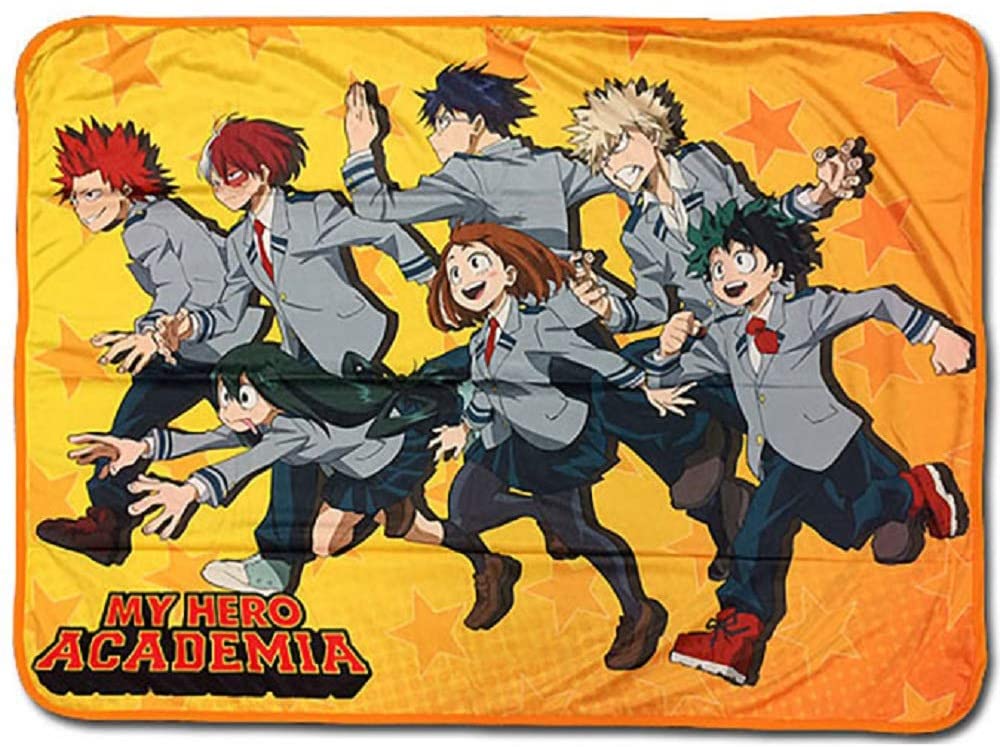 My Hero Academia Group Run Sublimation Throw Blanket 48in. x 60in.