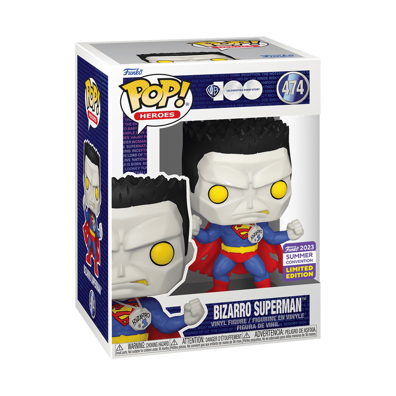 POP! Heroes: 474 WB 100, Bizarro Superman Exclusive