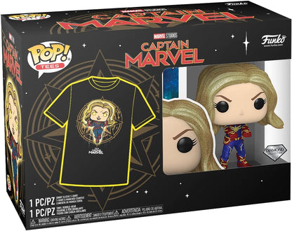 Funko Pop and Tee: Marvel - Captain Marvel