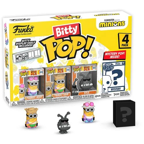 Minions Tourist Jerry Funko Bitty Pop! Mini-Figure 4-Pack