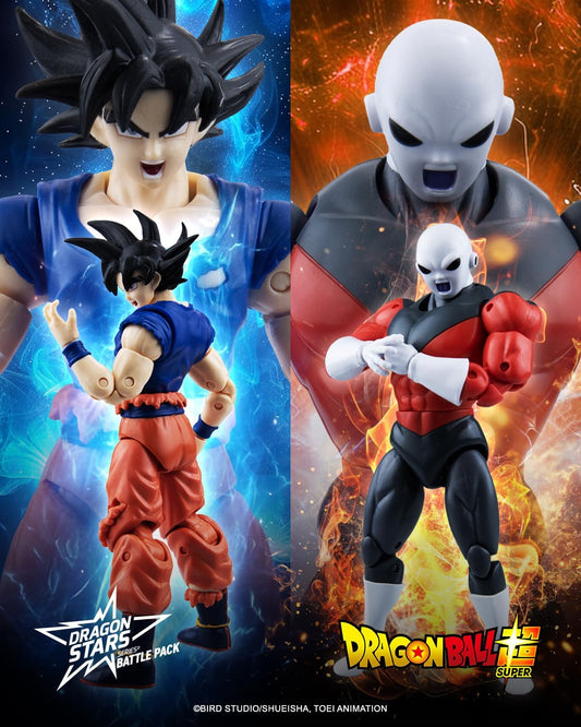 Dragon Stars Series - Dragon Ball Super - Goku Ultra Instinct Sign vs Jiren 6.5" Battle Pack Action Figure Set