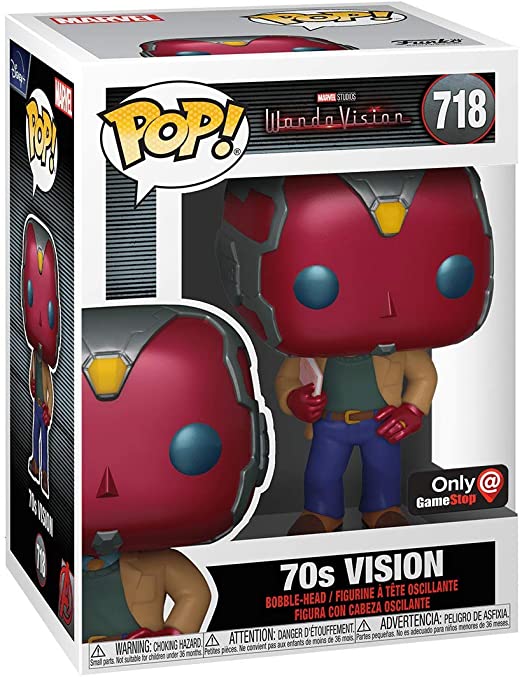 POP! Marvel: 718 WandaVision, Vision 70s Exclusive