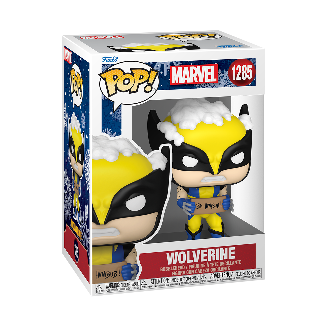 POP! Marvel: Holiday – Wolverine mit Schild