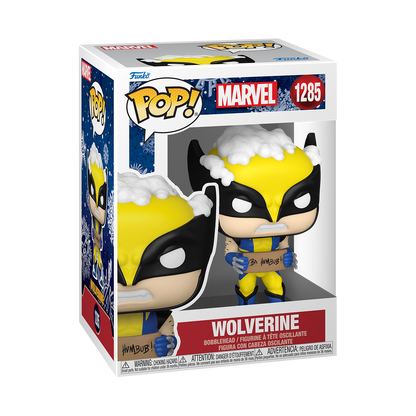 POP! Marvel: Holiday – Wolverine mit Schild