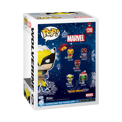 POP! Marvel: Holiday – Wolverine mit Schild