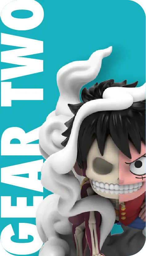 Freeny's Hidden Dissectibles: One Piece (Luffy’s Gears Edition) Blind Box (1 Blind Box)