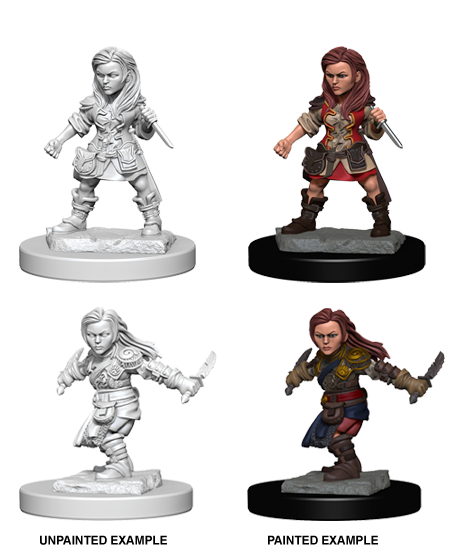 D&D: Nolzur's Marvelous Miniatures - Halfling Female Rogue