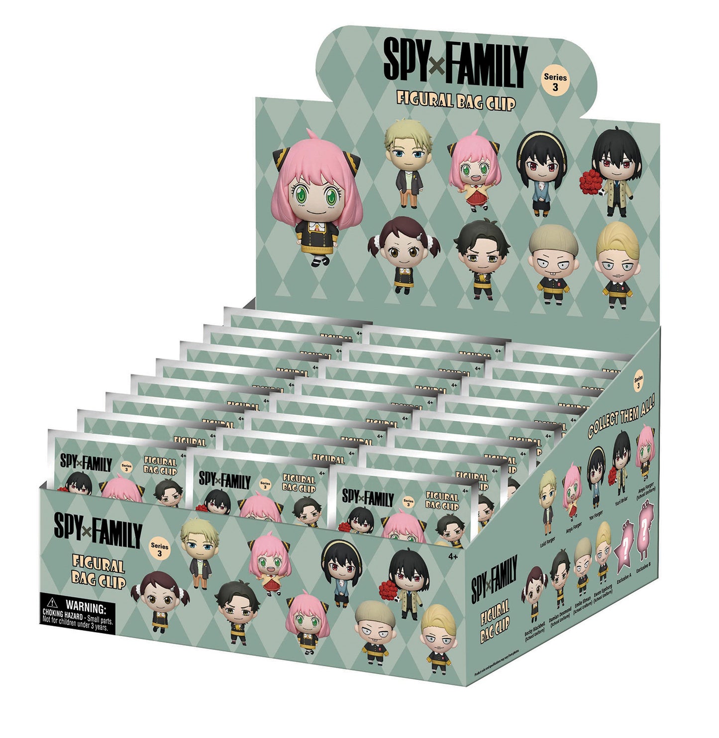 Spy x Family 3D Foam Bag Clip Blind Bag - Series 3 | Official Monogram