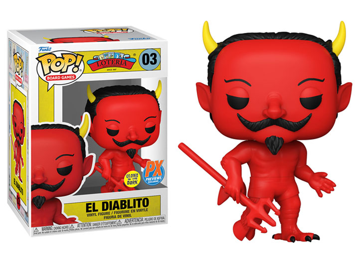 Funko POP! Loteria - El Diablito (Glow-in-the-Dark) Vinyl Figure #3 Preview Exclusives (PX)