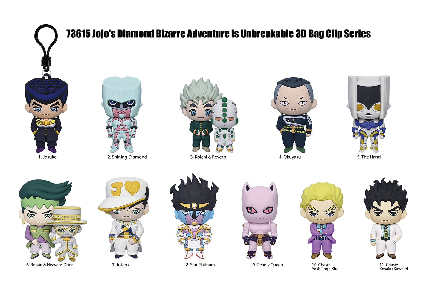 JoJo's Bizarre Adventure 3D Foam Bag Clip Series 3 Blind Bag - Official Anime Keychain