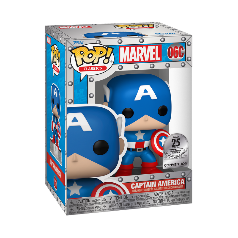 POP! Classics: 06C 25th (Marvel), CPT America (25,000 PCS) Exclusive