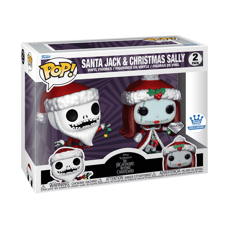 POP! Disney: TNBC, Santa Jack and Christmas Sally (DIA) (2-PK) Exclusive