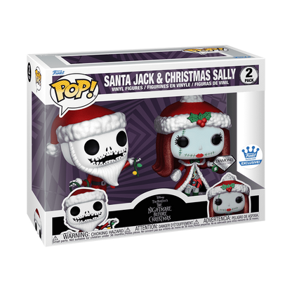 POP! Disney: TNBC, Santa Jack and Christmas Sally (DIA) (2-PK) Exclusive
