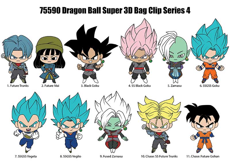 Dragon Ball Super 3D Foam Bag Clip – Series 4 Blind Bag