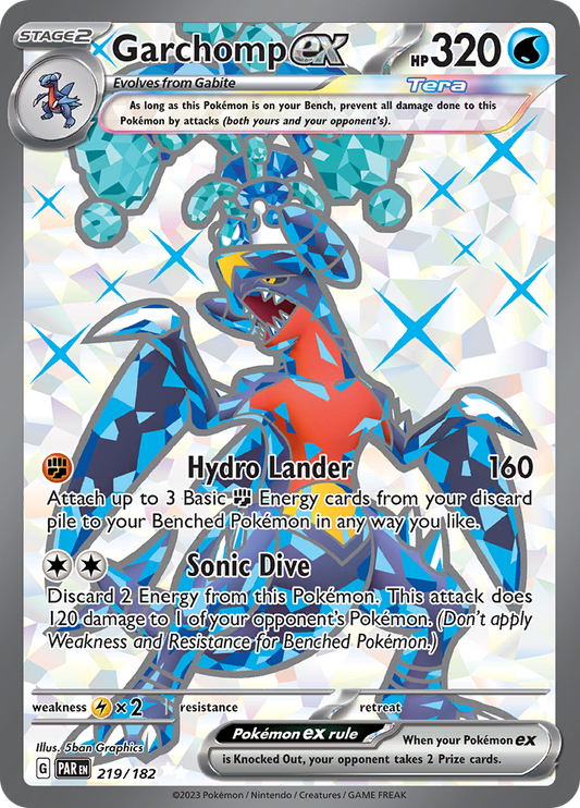 Garchomp ex (219/182) [Scarlet & Violet: Paradox Rift]