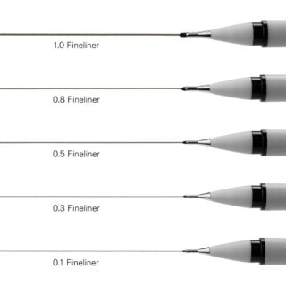 Winsor & Newton: Fineliner - Black 0.1