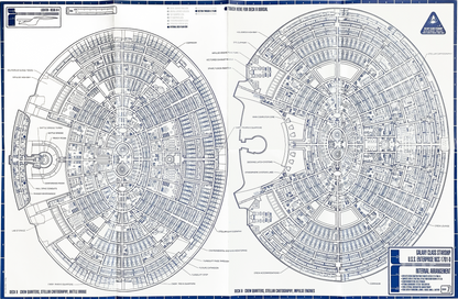 GCS: Posters (USS Enterprise NCC-1701-D), Star Trek Blueprints (Vintage)