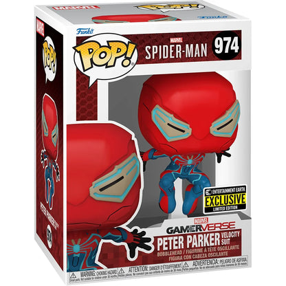 Spider-Man 2 Peter Parker Velocity Suit Funko Pop! - Entertainment Earth Exclusive