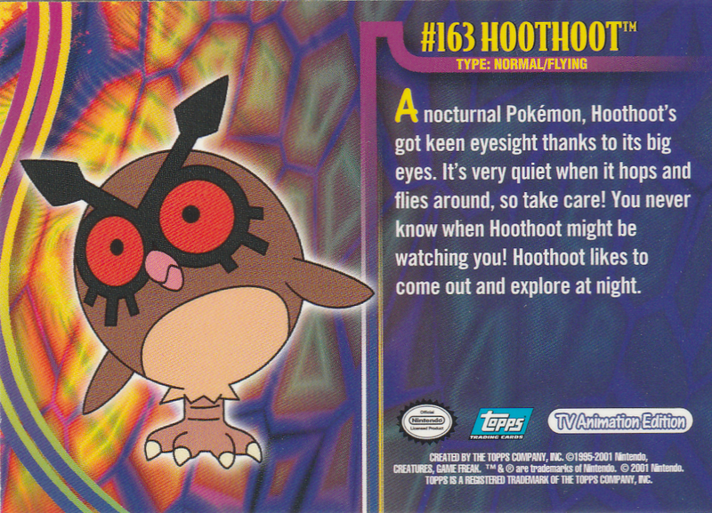 Hoothoot (163) [Topps Pokemon Johto Series 1]