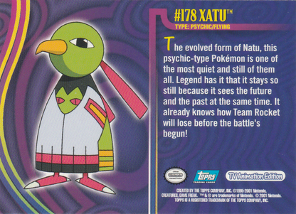 Xatu (178) [Topps Pokemon Johto Series 1]