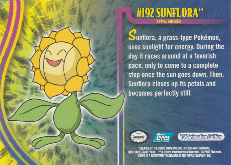 Sunflora (192) [Topps Pokemon Johto Series 1]