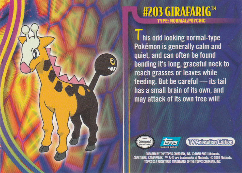 Girafarig (203) [Topps Pokemon Johto Series 1]