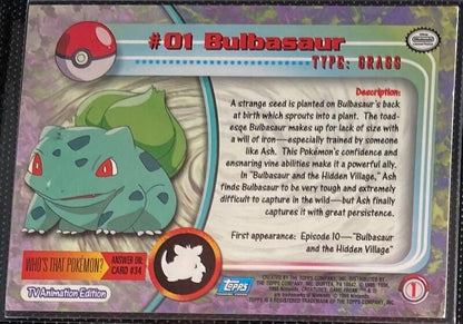 Bulbasaur (01) [Topps TV Animation Edition Series 1 (First Print)]