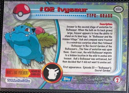 Ivysaur (2) [Topps TV Animation Edition Series 1 (Second Print)]