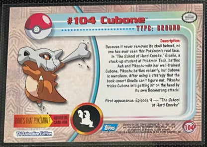 Cubone (104) [Topps TV Animation Edition Series 2]