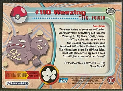 Weezing (110) [Topps TV Animation Edition Series 2]