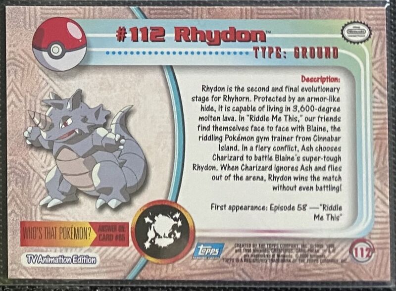 Rhydon Foil (112) [Topps TV Animation Edition Series 2]