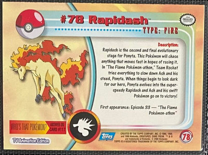 Rapidash Foil (78) [Topps TV Animation Edition Series 2]