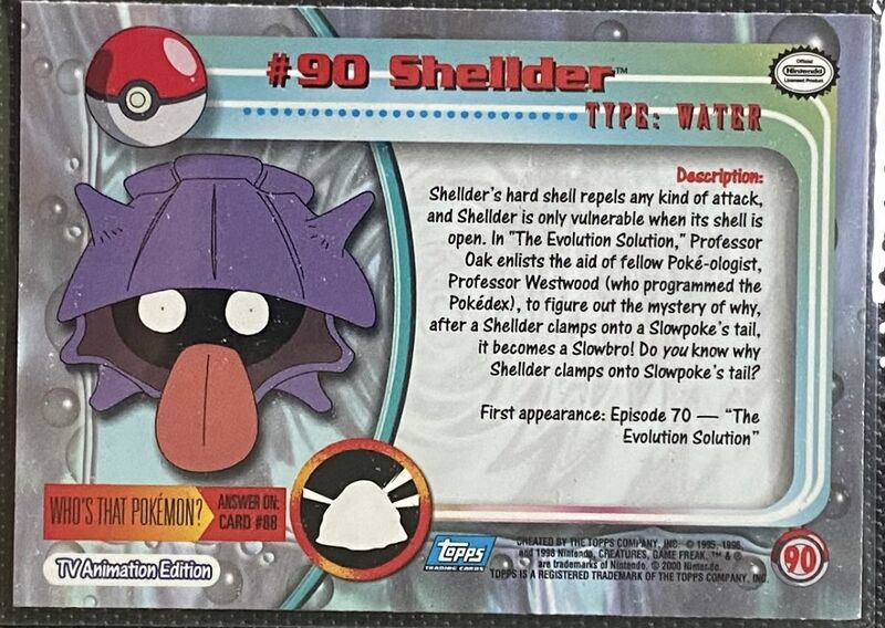 Shellder (90) [Topps TV Animation Edition Series 2]