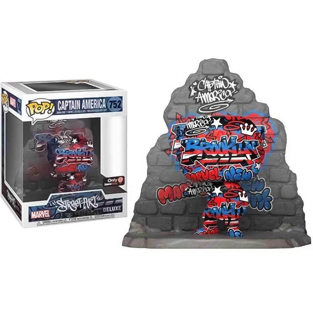 POP! Marvel (Super Deluxe): 752 Street Art, CPT America Exclusive